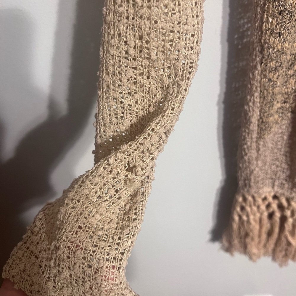 Sz A Miss Me sweater with fringe and lace - Picture 10 of 12